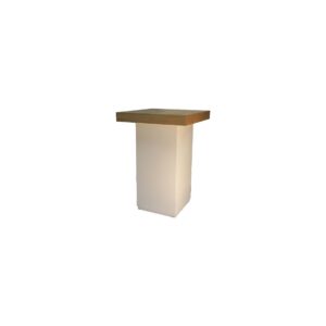 Eco Chique high table white column L80xW80xH110
