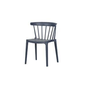 Spijlenstoel kunststof blauw L53xB52xH75