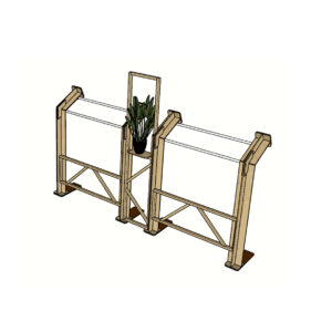 Eco chic frame complete L580xW30xH360