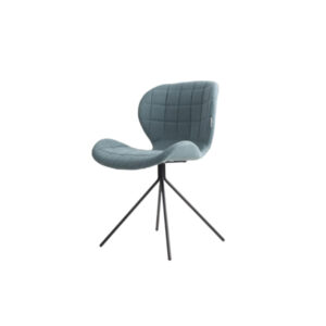 Cosmo Velvet chair blue L51xW56xH80