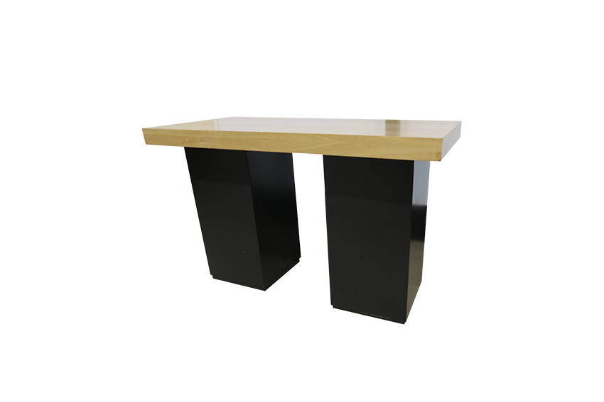 Brooklyn high table black columns L180xW80xH110