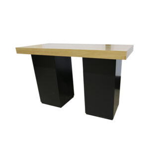 Brooklyn statafel lang zwarte zuil L180xB80xH110
