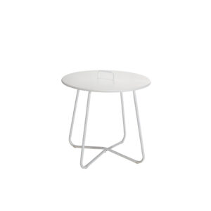 Urban side table metal white Ø55xH50