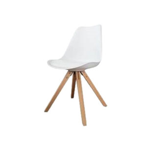 Eco Chique dinerstoel design wit hout L55xB49xH81,5