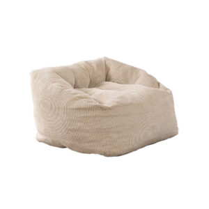 Poef corduroy beige L68xB64xH42
