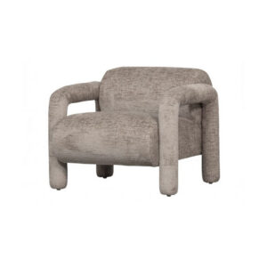 Fauteuil grijs gemêleerd met armleuning L82xB76xH65