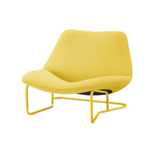 Fauteuil retro geel L86xB81xH68