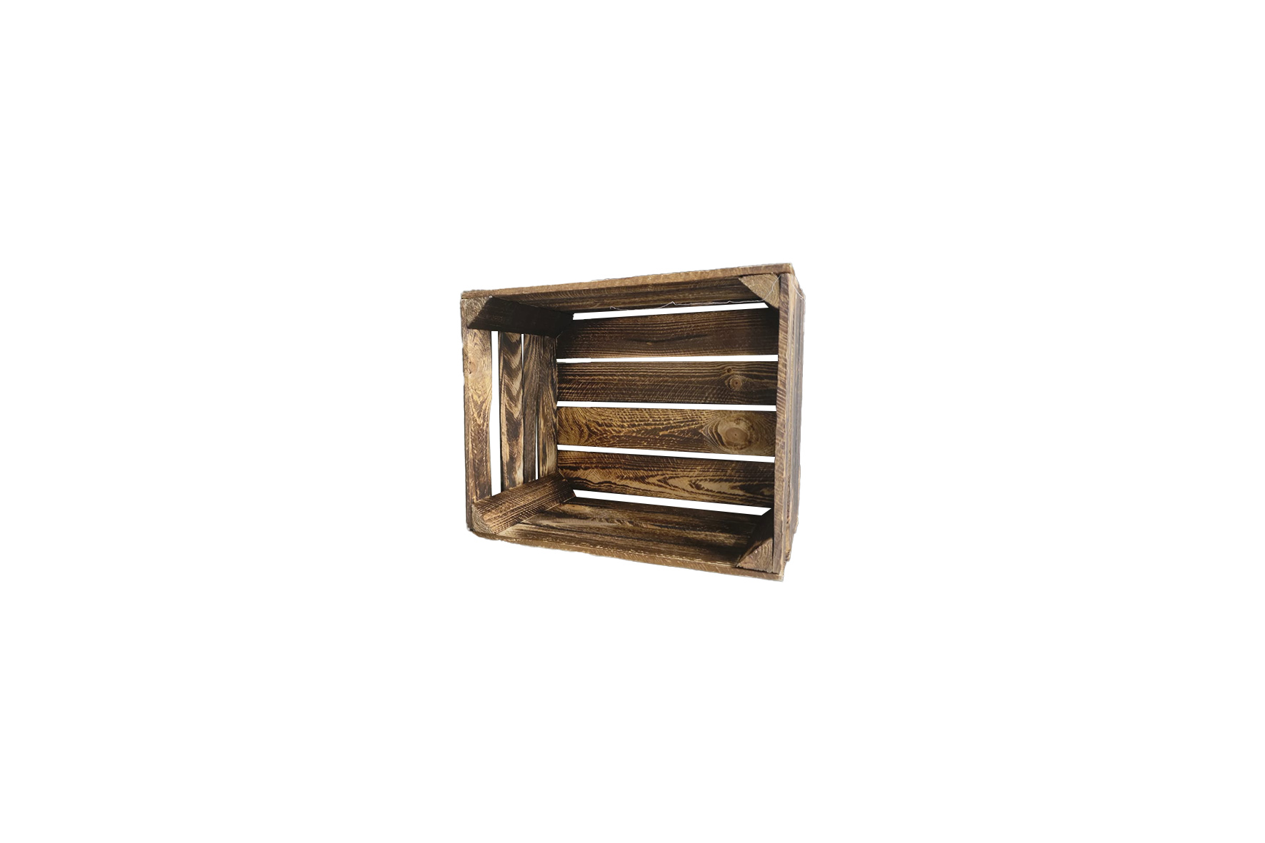 Fruitkist | Gebrand hout L50xB40xH30