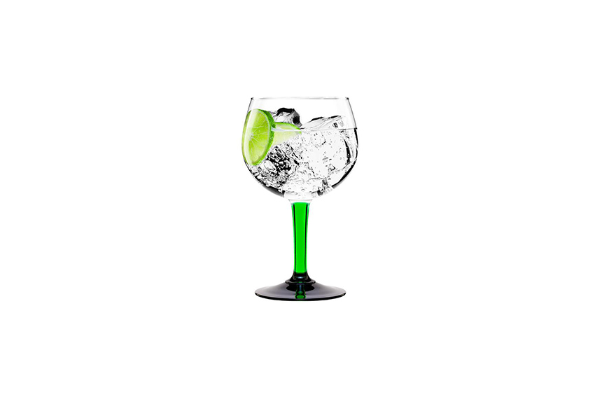 Gin & Tonic / Copa glas met groene voet 60cl - 16 st/p/kr (set)