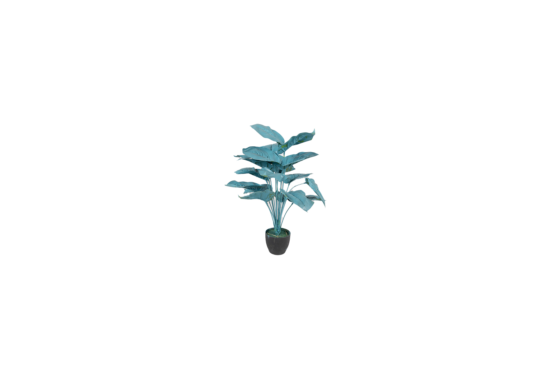 Gekleurde kunstplant petrol | S | Assorti H30-60cm