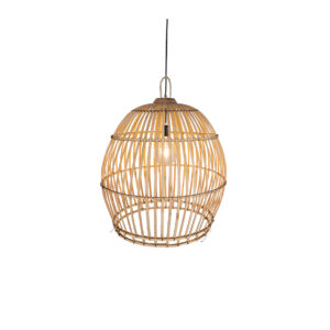 Rooster basket lamp bamboo
