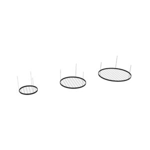 Hangframe | rond met gaas zwart (diverse afmetingen)
