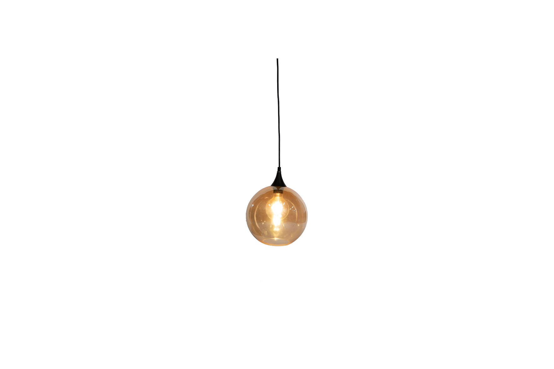 Hanglamp glas rond Ø24xH30