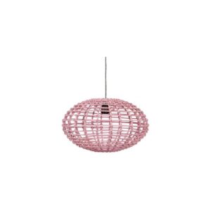Pendant lamp rotan pink Ø45xH30