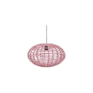 Hanglamp rotan roze Ø45xH30