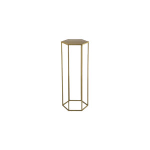 Hexagon sokkel goud L28xB24xH70