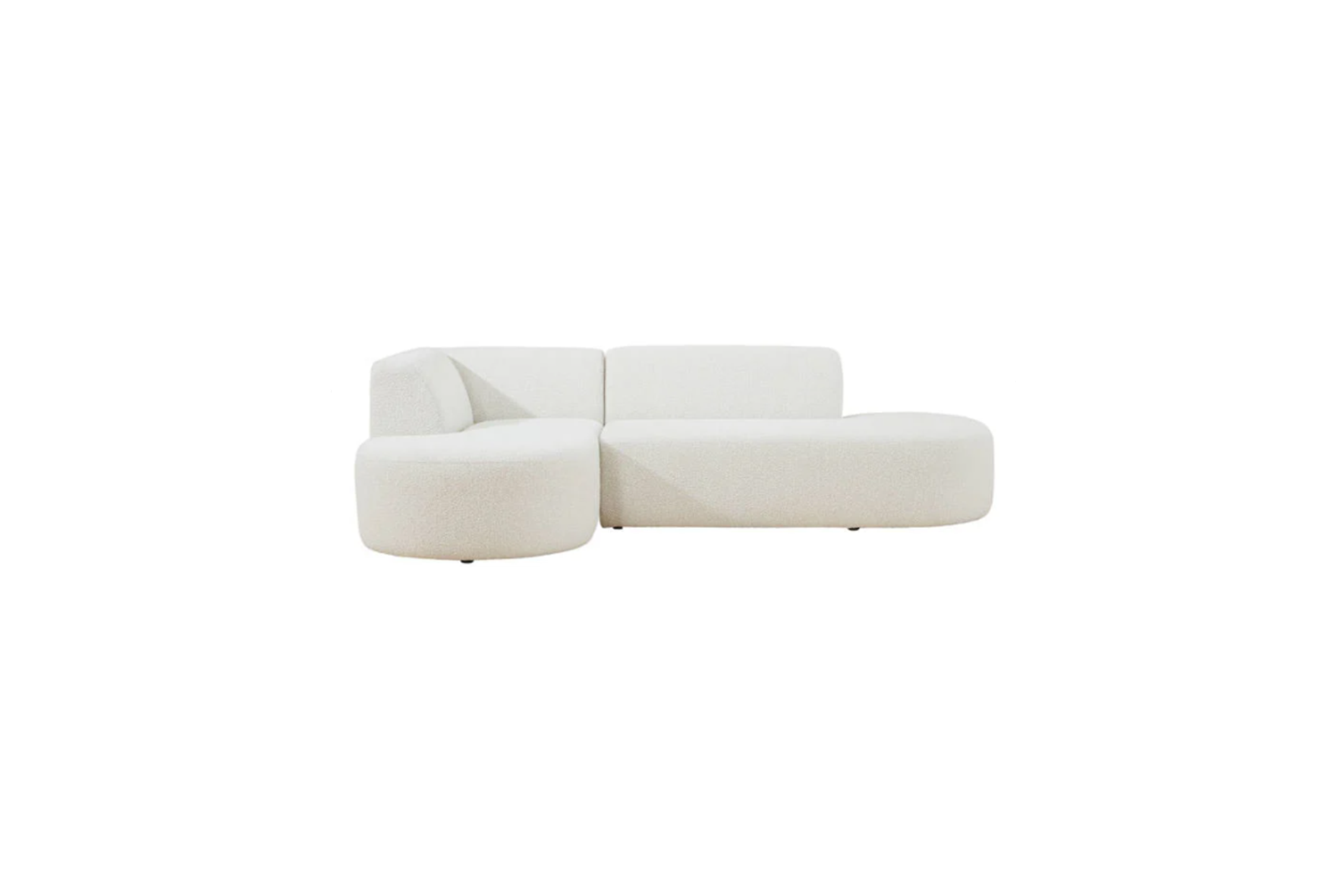 Hoekbank links gemêleerd off-white L260xB170xH73 (set)