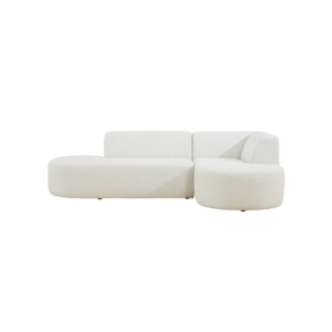 Hoekbank rechts gemêleerd off-white L260xB170xH73 (set)