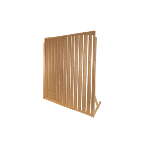 Houten paneel met verticale latten L200xH250