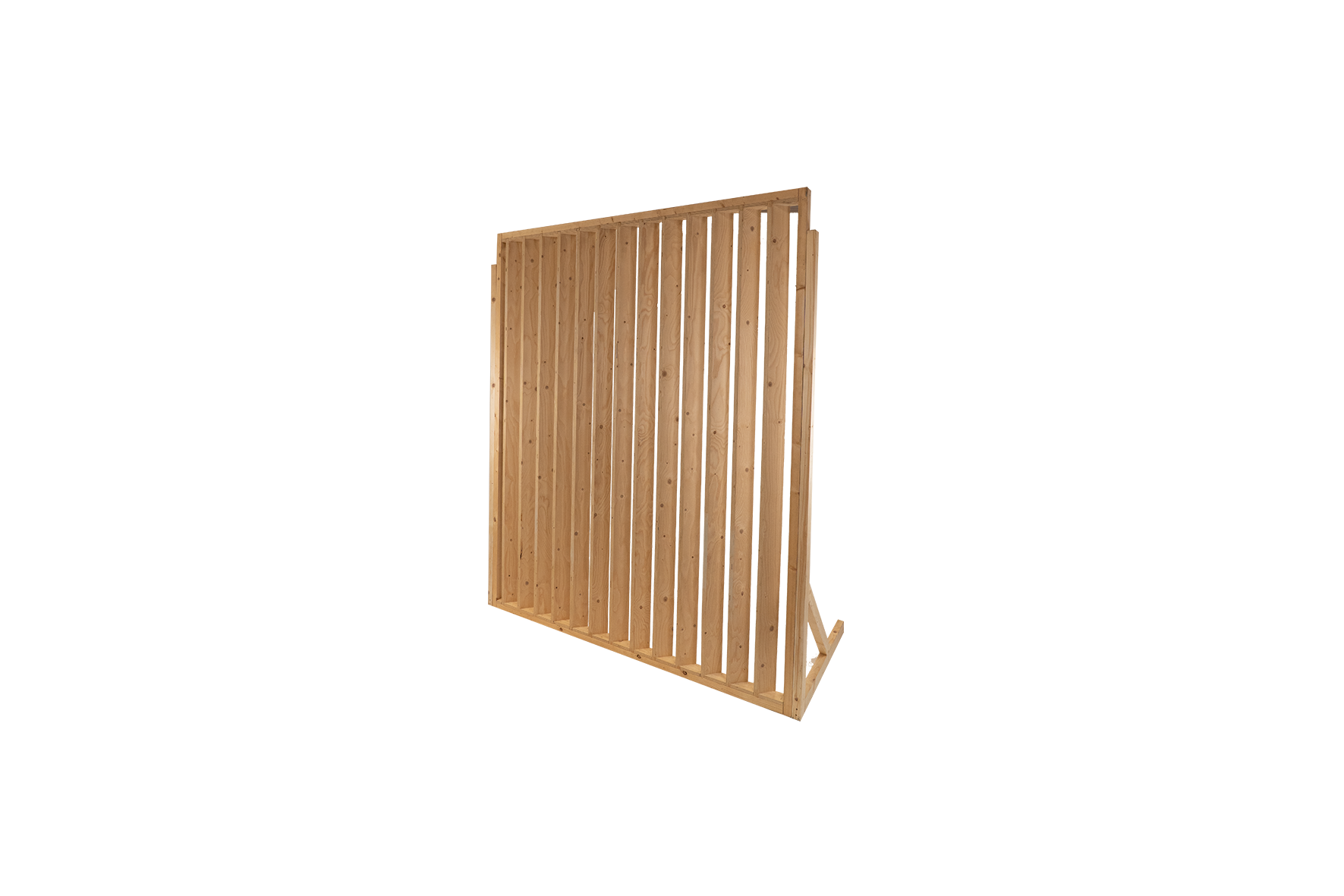 Wooden panel with vertical slats L200xH250