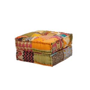 Ibiza patchwork bank module poef L70xB70xH40 (set)
