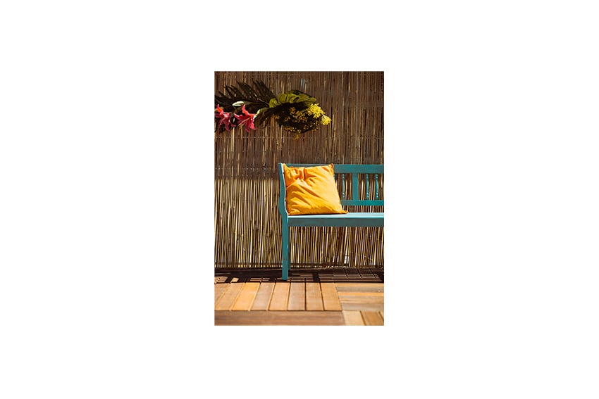 Ibiza tuinbank blauw L160xB50xH87