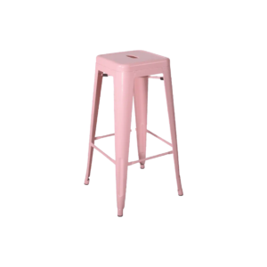 Industrial Tolix Barstool pink H75