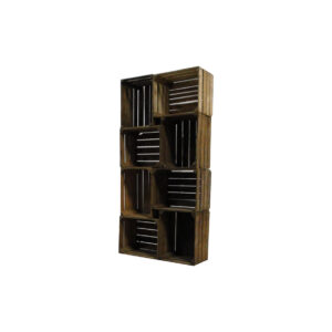 Industrieel fruitkistenkast small L91xB31xH182 (8 fruitkisten)