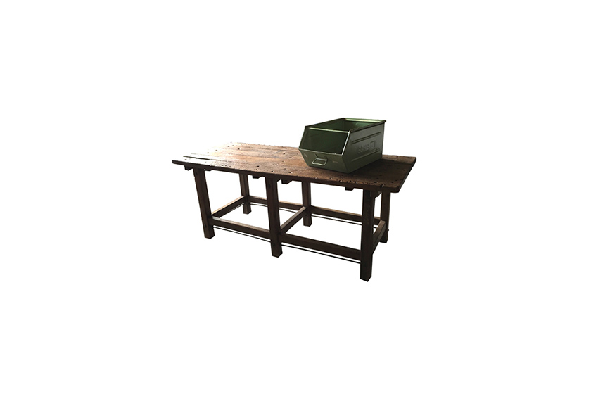 Industrial workbench on wheels L196xW80xH80