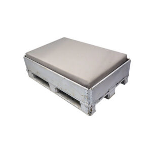 Industrieel loungebank wit L120xB80xH45