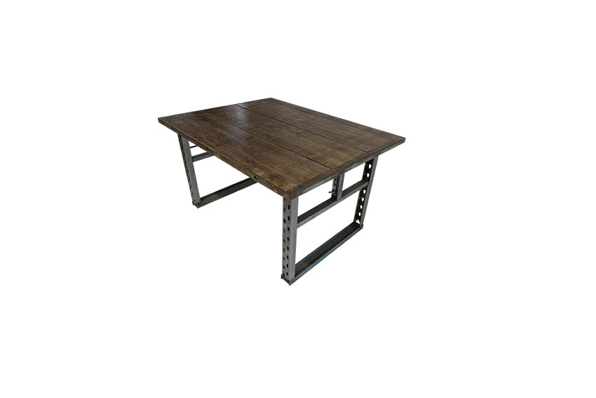 Industrieel stelling dinertafel L140xB107xH78 (set)