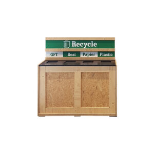 Prullenbak | Industrieel recycle opklapbaar L124xB50xH120 (set)