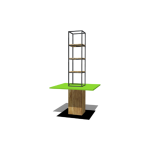 Informatiepunt tafel groen L150xB150xH305