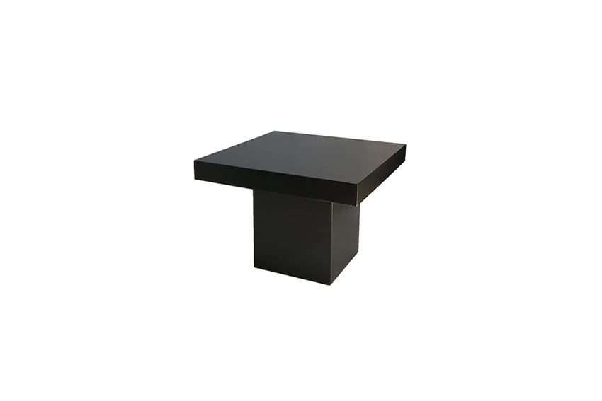 Kaapstad lounge table black column L95xW95xH72