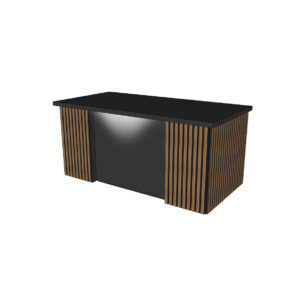 Kaapstad presentatiedesk met latten L180xB80xH74 (set)
