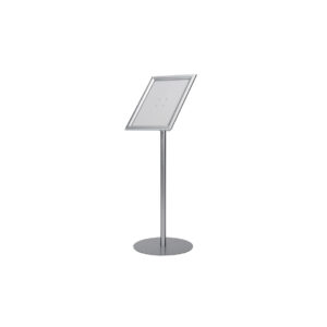 Card holder on floor stand A4 format metal