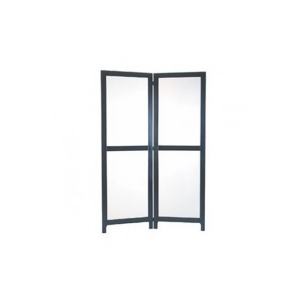 X | Kamerscherm zwart/wit L130xH200
