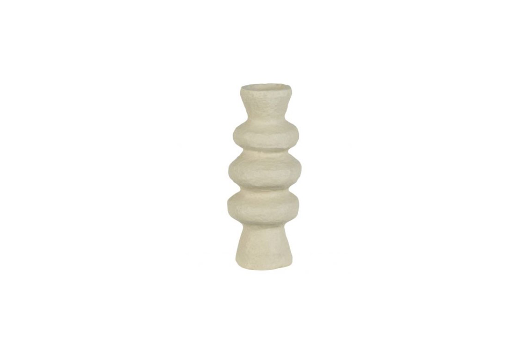 Candle holder | Natural paper mache Ø14xH35