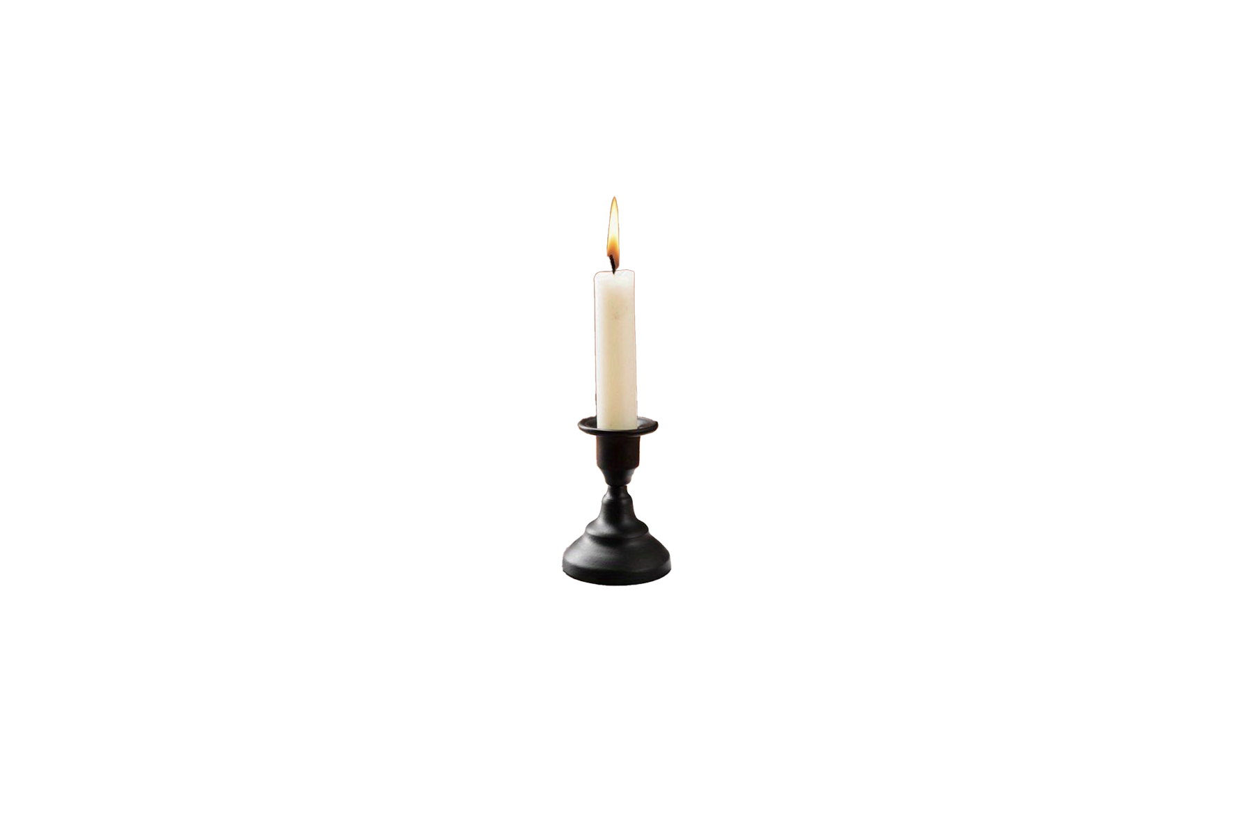 Candle holder iron black