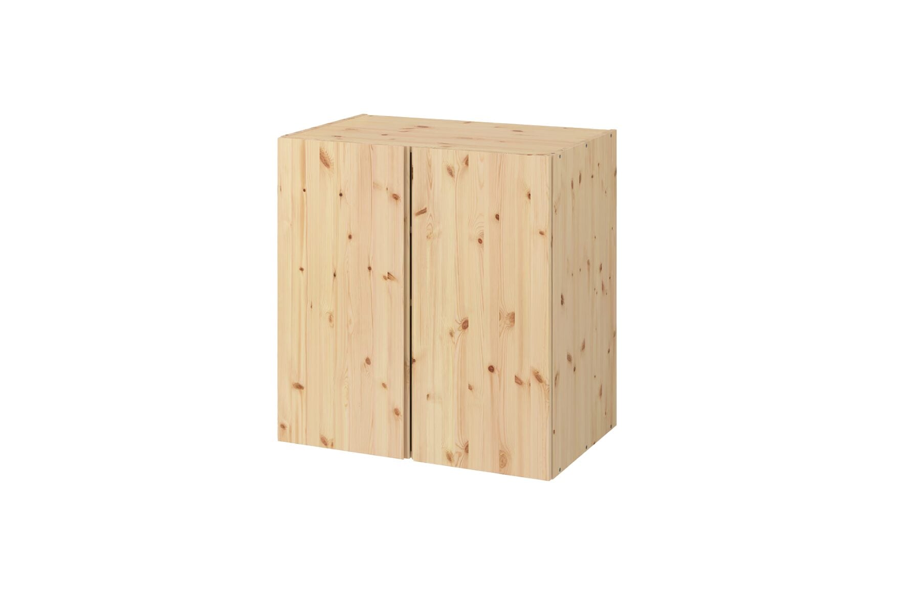 Kast 2-deurs grenen L80xB50xH83
