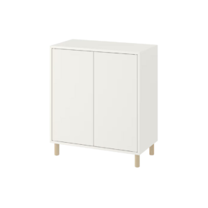 Kast 2-deurs wit L70xB35xH80