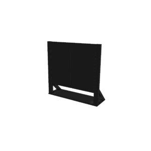 Klapdeuren zwart tbv bars L106xB33xH100