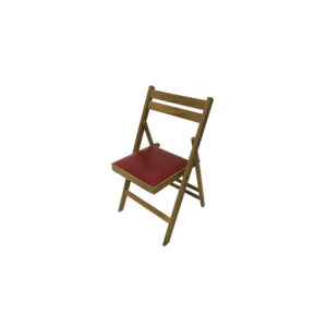Berlin klapstoel vintage rood L48xB45,5xH80