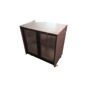 Koelbuffet - 2-deurs glasdeur L91xB58xH96