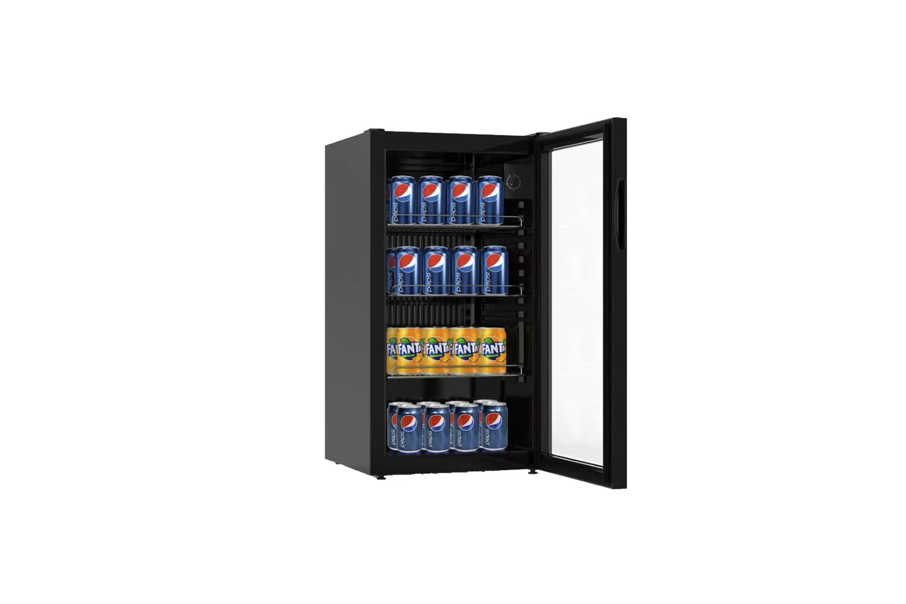 Koelkast - Display Polar zwart L48xB43xH83,5