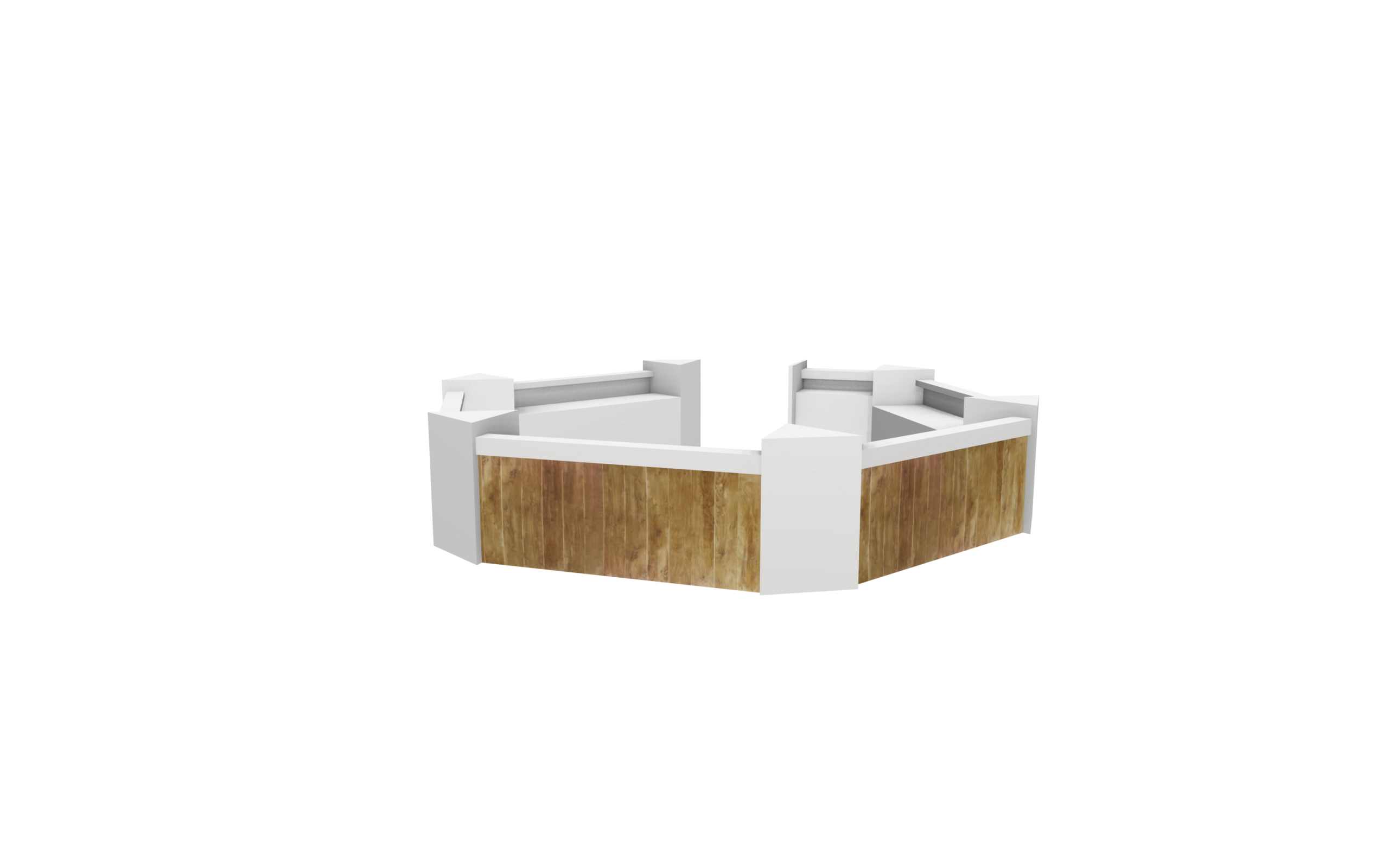 Kopenhagen bar hexagon L640xB590