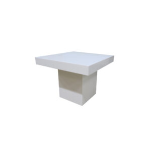 Kopenhagen lounge table white column L95xW95xH72