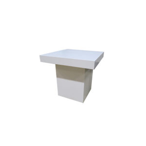 Kopenhagen lounge table white column L80xW80xH72