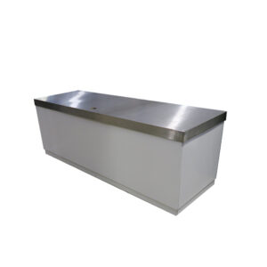 Copenhagen buffet with stainless steel worktop L250xW80xH90