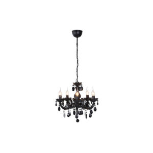 Baroque chandelier black Ø46xH100
